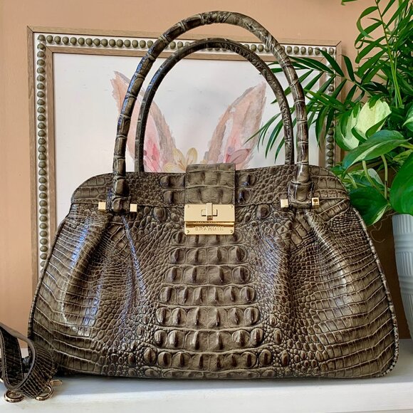 HTF Brahmin Laura satchel EUC - Picture 1 of 9